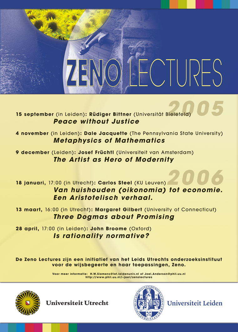 Zeno Lectures Poster 2005-2006