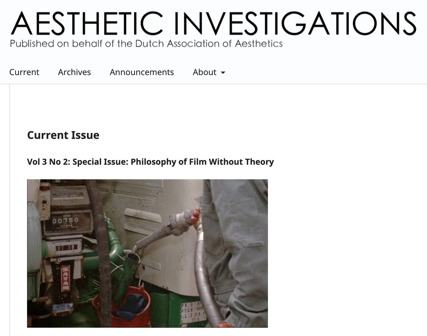 Aesthetic Investigations, vol. 3, issue 2